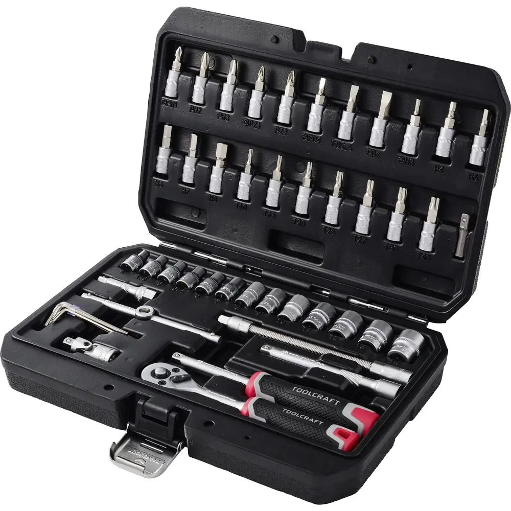 TOOLCRAFT set Bitova i nasadnih ključeva 1/4" 48-dijelni TO-10675383 slika