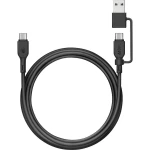 GP USB kabel USB-C®, USB-A utikač 1.50 m crna GPCBCCBVBKUSB971