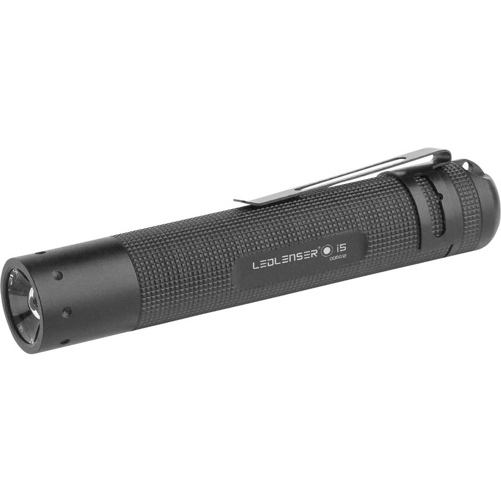 LED Mini džepna svjetiljka S kopčom za remen, S trakom za nošenje oko ruke Ledlenser i5 baterijski pogon 80 lm 60 g Crna slika