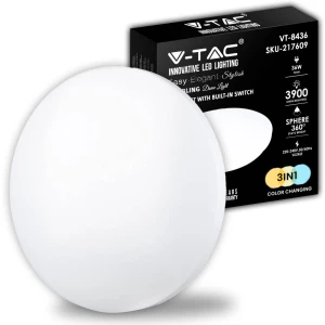 V-TAC 217609 VT-8436-M-N LED stropna svjetiljka LED  Energetska učinkovitost 2021: F (A - G) 36.00 W bijela slika