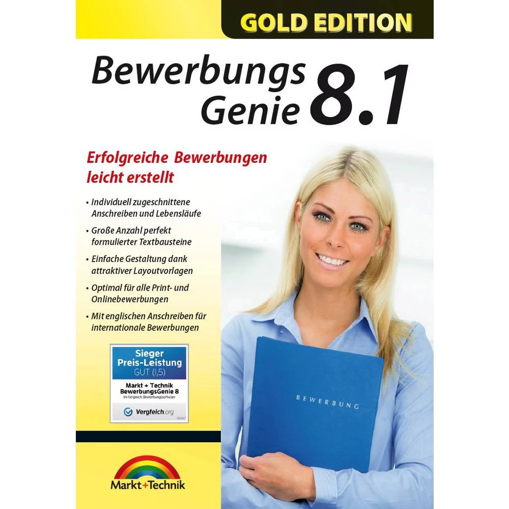 Markt & Technik BEWERBUNGS GENIE 8.1 puna verzija 1 licenca Windows primjena slika