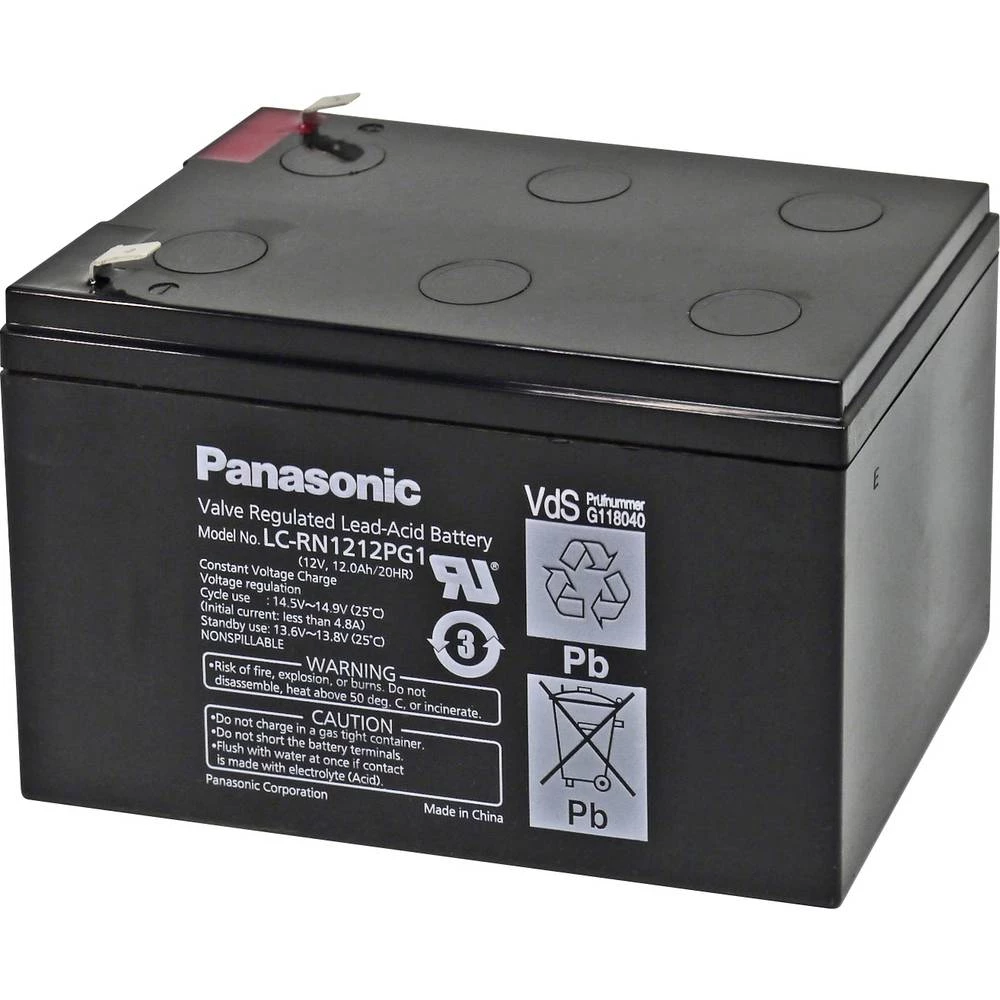 Panasonic Design-Life LC-RN1212PG1 olovni akumulator 12 V 12 Ah olovno-koprenasti (Š x V x D) 151 x 94 x 98 mm plosnati slika