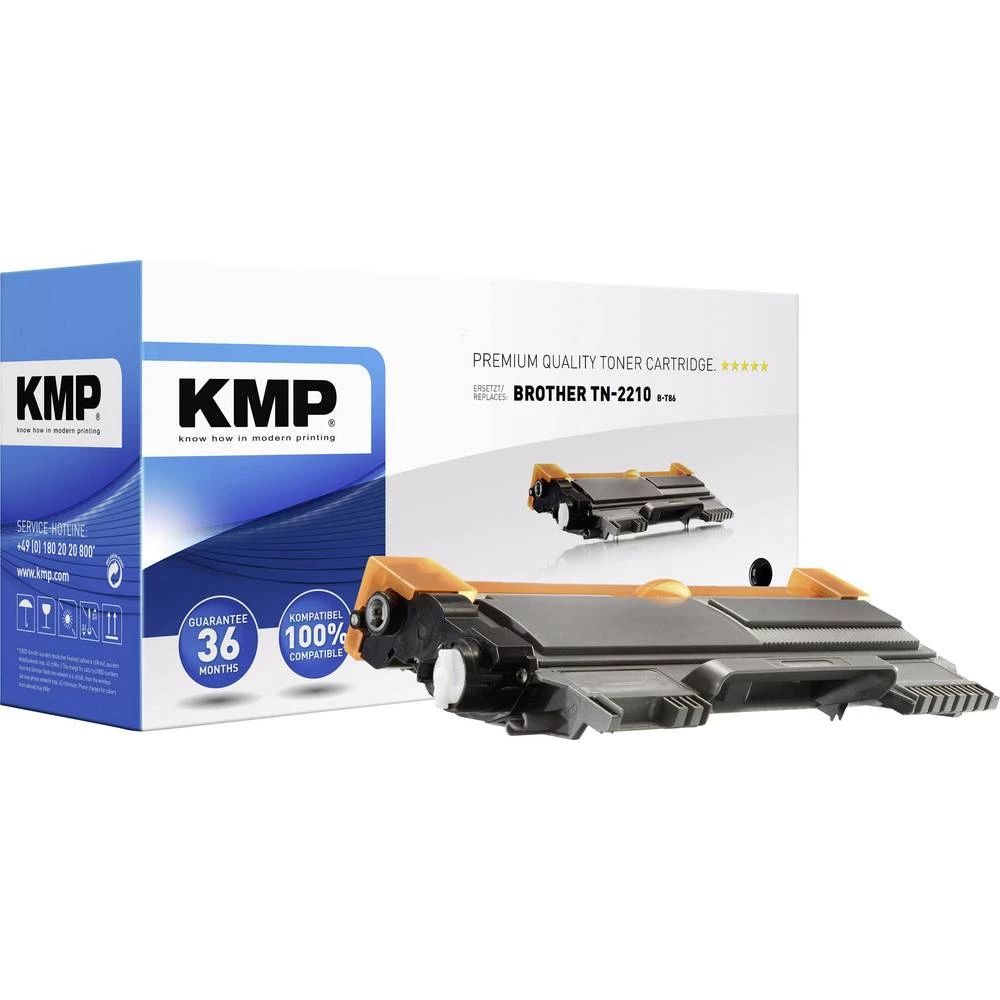 KMP Toner zamijena Brother TN-2210, TN2210 Kompatibilan Crn 1200 Stranica B-T86 slika