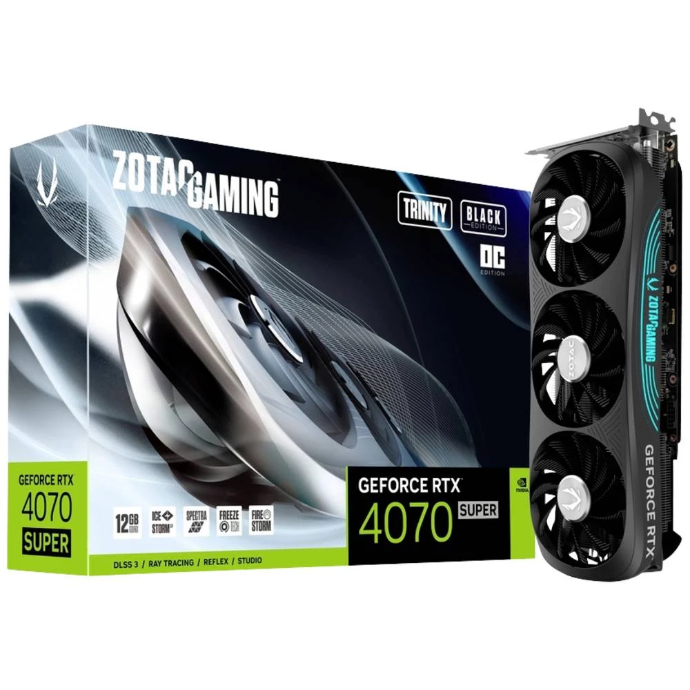 Zotac grafička kartica Nvidia GeForce RTX 4070 Super GAMING Trinity OC 12 GB GDDR6X-RAM PCIe x16 HDMI™, DisplayPort NV slika