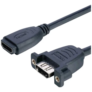 Lyndahl HDMI adapterski kabel HDMI A utičnica 0.3 m crna LKPK005-03  HDMI kabel slika