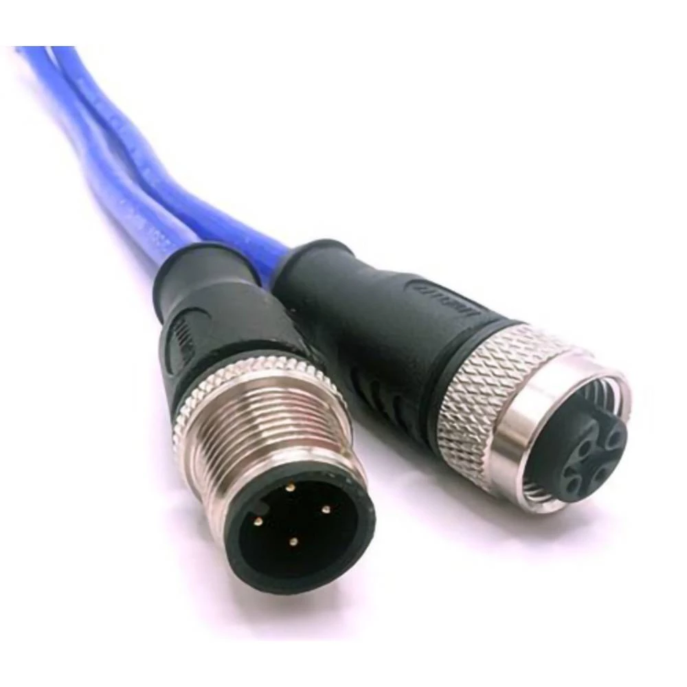 Mueller Electric C4AC81M005 utični konektor za senzor/aktivator M12 ravni muški konektor, žženski konektor, ravni 5 m Br slika
