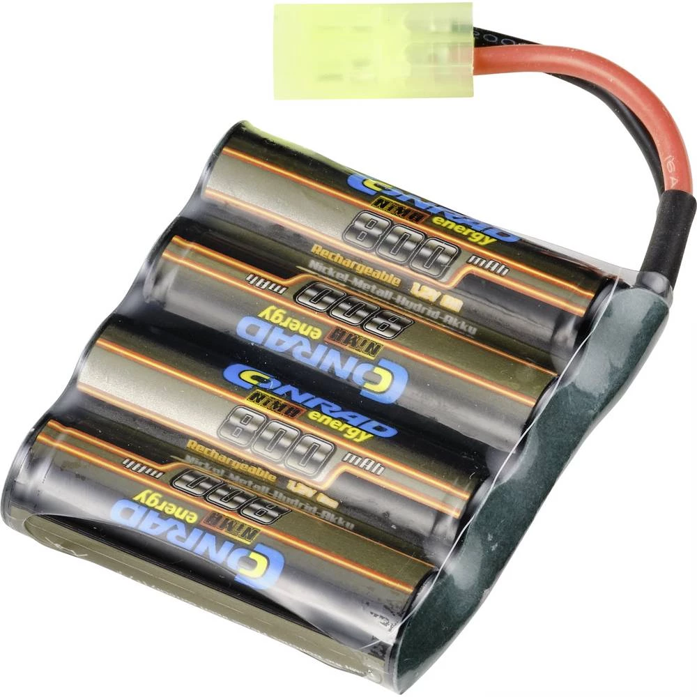 Conrad energy NiMH akumulatorski paket za modele 4.8 V 800 mAh Broj ćelija: 4  side by side mini tamiya priključak slika