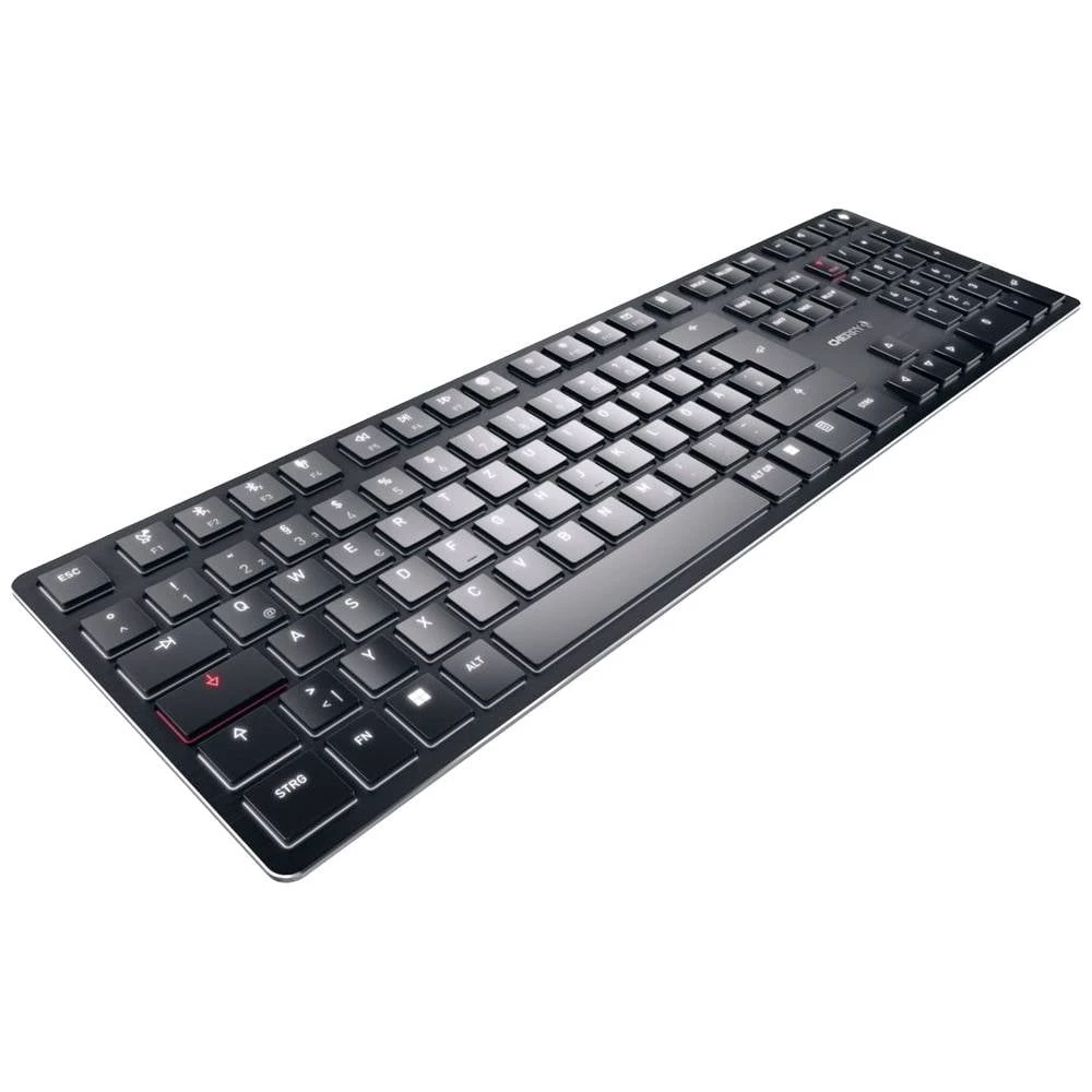 CHERRY KB MX ULTRA LOW PROFILE Bluetooth® tipkovnica njemačka, qwertz crna tihe tipke, ponovo punjiv slika