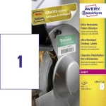 Avery-Zweckform L7917-40 Etikete 210 x 297 mm Polietilen film Bijela 40 ST Trajno Univerzalne naljepnice