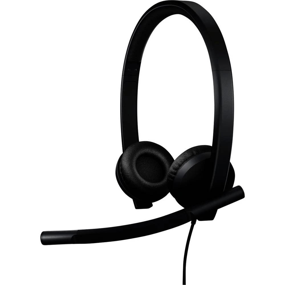 Logitech H570e On Ear Headset žičani crna HiFi slika