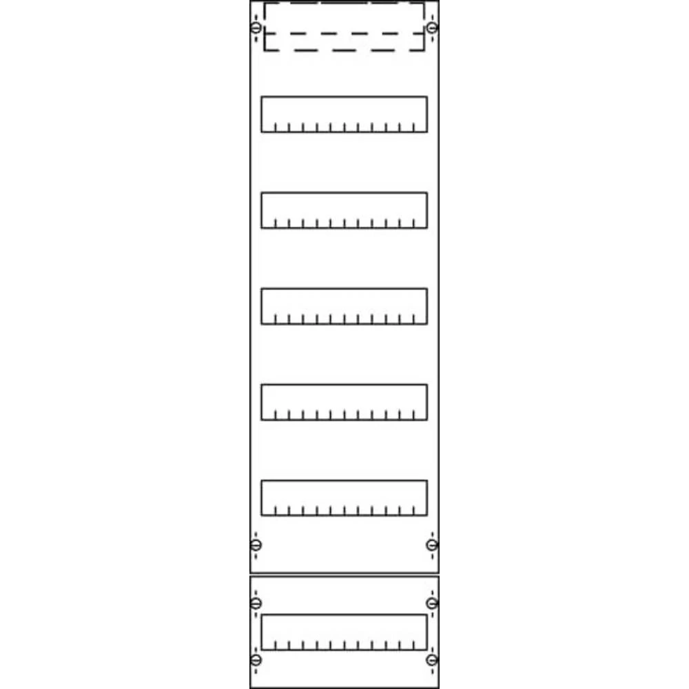 Striebel & John 2CPX037066R9999 polje za razdjelnik Broj redova 6 slika