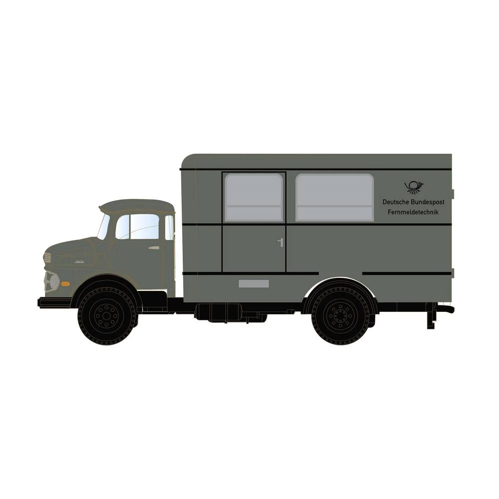 Minis by Lemke LC3468 n model kamiona Mercedes Benz L322 radionički kovčeg DBP telekomunikacijska tehnologija slika