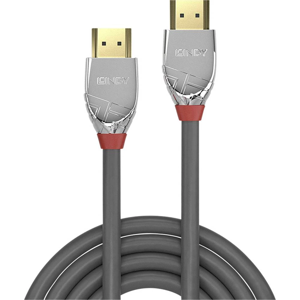 LINDY HDMI priključni kabel HDMI-A utikač, HDMI-A utikač 0.30 m siva 37869  HDMI kabel slika