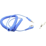 Quadrios ESD kabel za uzemljenje 1.80 m pritisni gumb 4 mm, priključak, krokodilska stezaljka