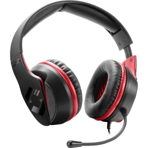 SpeedLink HADOW igraće naglavne slušalice sa mikrofonom 2x 3,5 utičnica (mikrofon/slušalice) sa vrpcom preko ušiju crna slika