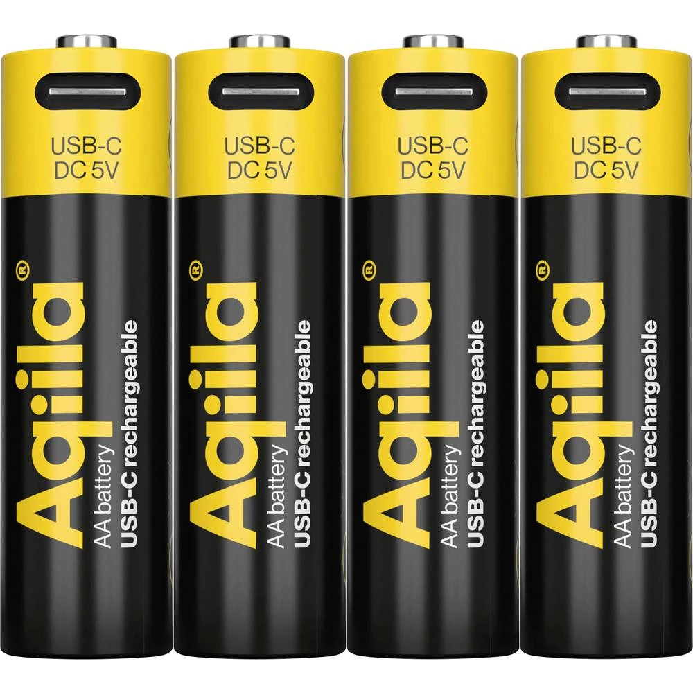 Aqiila AA USB-C® akumulator Li-Ion 2000 mAh 1.5 V 4 kom. slika