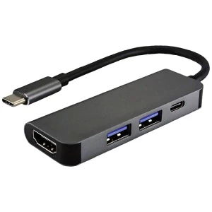 VALUE USB priključna stanica tipa C, HDMI 4K, 2x USB tipa A + tip C PD (isporuka struje Value USB 2.0 adapter  12.99.1042 slika