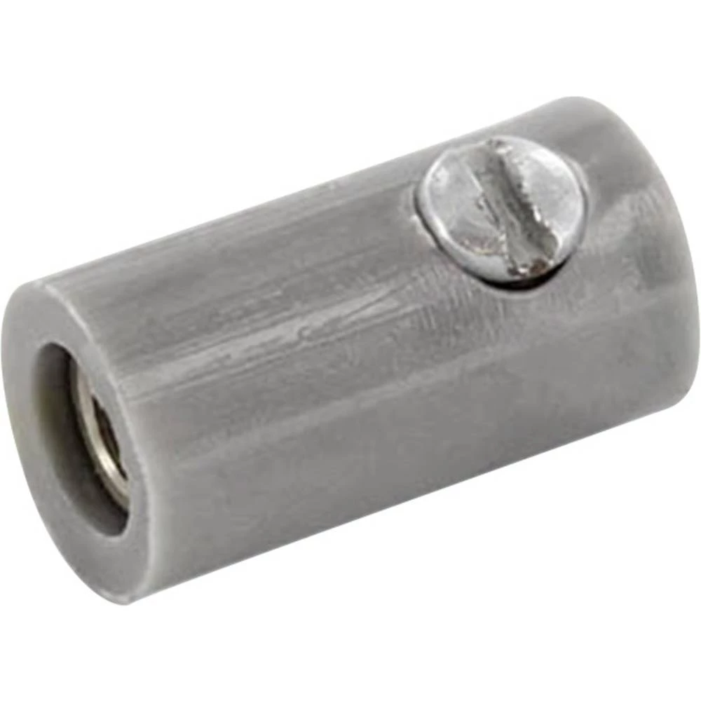 Laboratorijski ženski konektor Konektor, ravni Zatik-&Oslash;: 2.6 mm Siva econ connect 100 ST slika