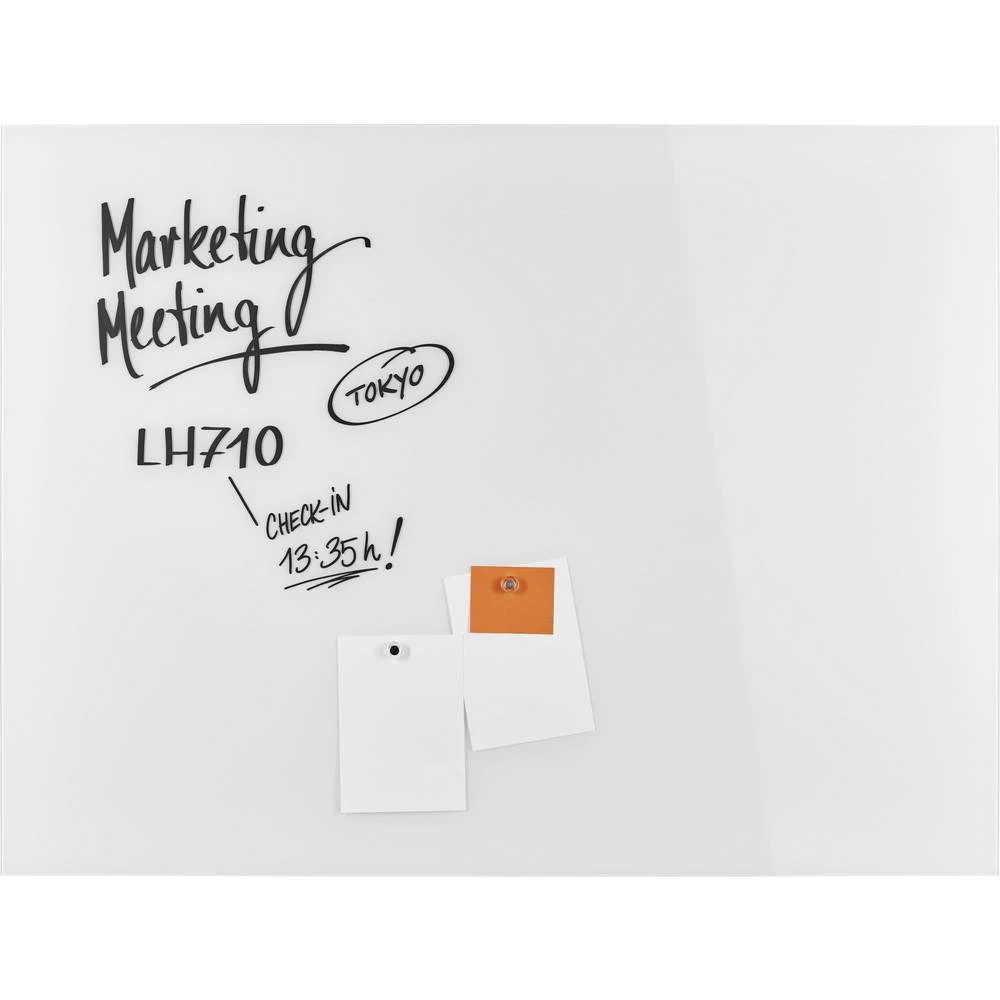 Magnetoplan magnetska ploča od stakla (Š x V) 1200 mm x 900 mm bijela 13404000 slika