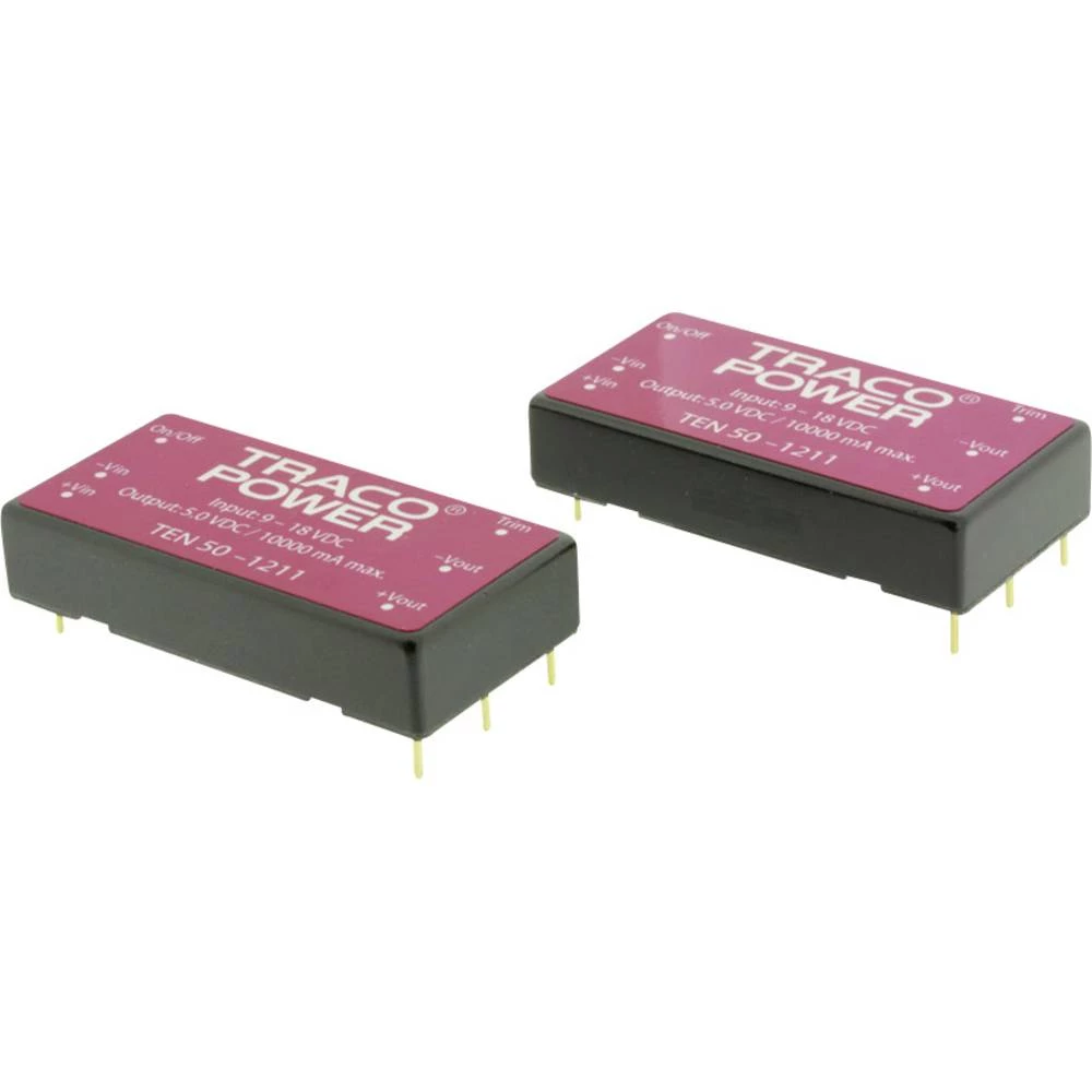 DC / DC pretvarač, TEN 50 serija TracoPower TEN 50-1212 Ulaz Izlaz slika