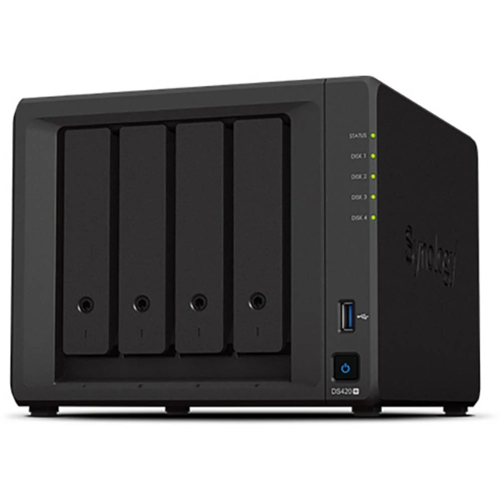 nas server obnovljeno (vrlo dobro) 16 TB Synology DiskStation DS420+ 16 TB DS420+-16TB-FR opremljeno s 4x 4TB recertific slika