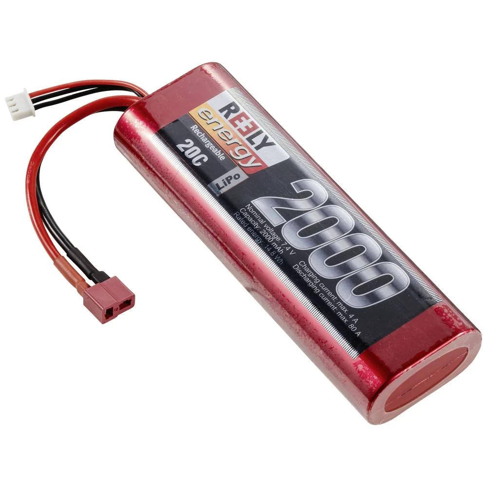Reely lipo akumulatorski paket za modele 7.4 V 2000 mAh Broj ćelija: 2 20 C tvrdo kućište T-spojni sustav slika