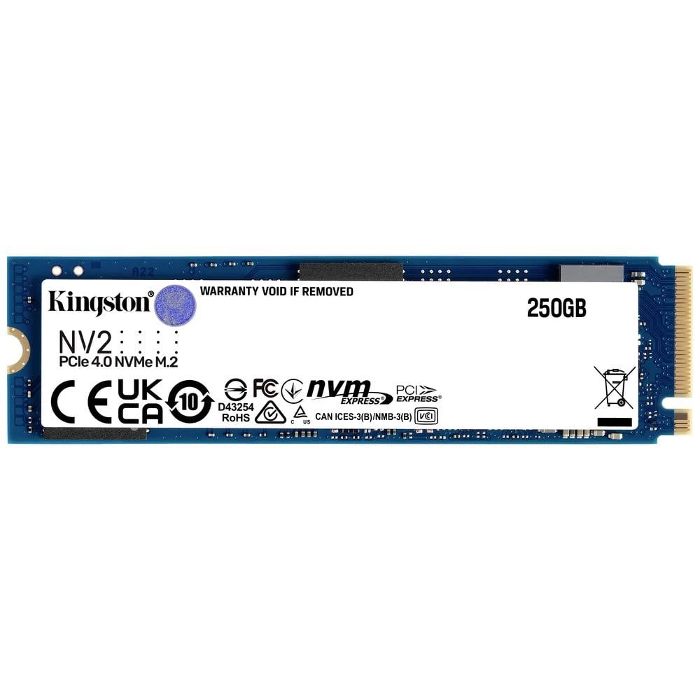Kingston NV2 250 GB unutarnji M.2 PCIe NVMe SSD 2280 PCIe NVMe 4.0 x4 maloprodaja SNV2S/250G slika