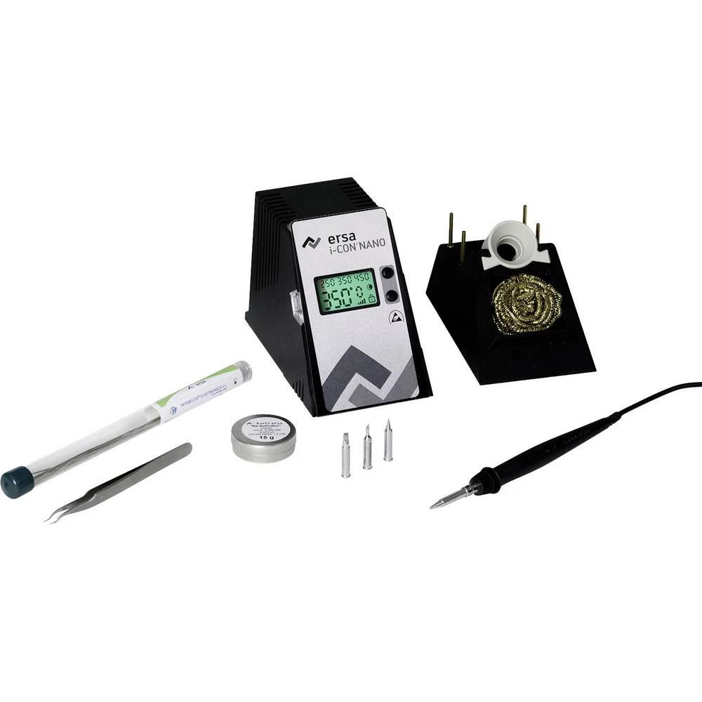 komplet stanice za lemljenje digitalni 150 W Ersa i-CON NANO Kit +150 Do +450 °C uklj. vrh za lemljenje , uklj. lem , uklj. pinc slika
