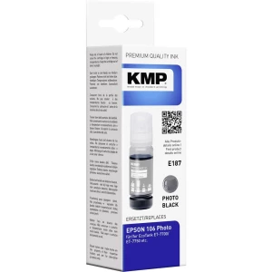 KMP tinta za punjenje zamijena Epson 106, 106 EcoTank, T00R1, C13T00R140 kompatibilan foto crna 1644,0040 slika