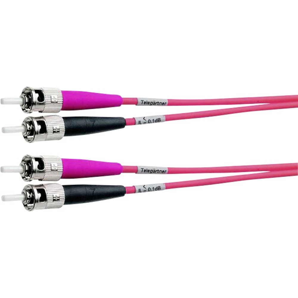 Staklena vlakna Svjetlovodi Priključni kabel [1x Muški konektor ST - 1x Muški konektor ST] 50/125 &micro; Multimode OM3 2 m Tele slika