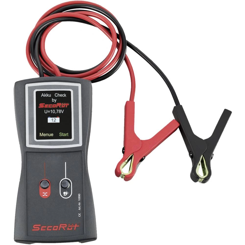 Auto akumulator ispitivač 12 V, 24 V AkkuCheck 12-24 Volt USB priključak, Test akumulatora SecoRüt 155 mm x 78 mm x 47 mm slika