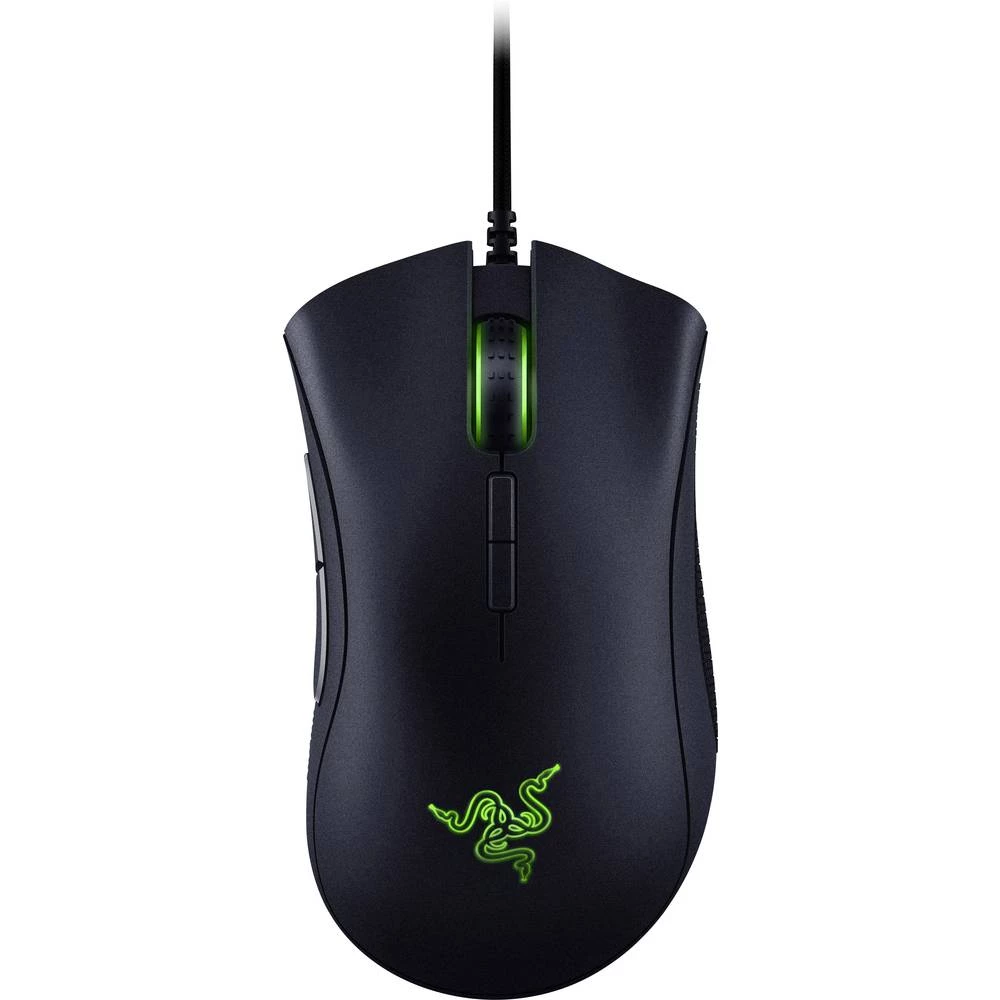 Razer Deathadder USB gaming miš Optički Osvjetljen, Ergonomski Crna slika