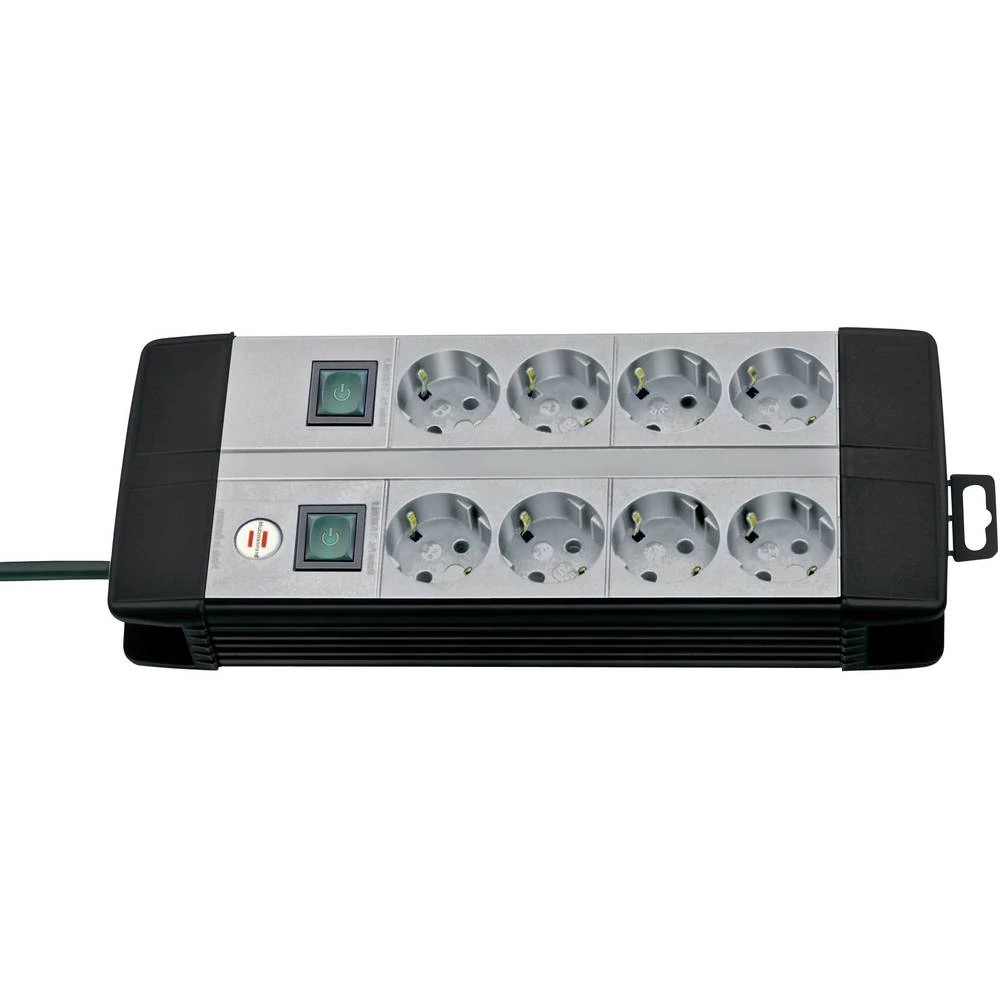 Brennenstuhl 1256550018 Razdjelna letva s prekidačem 8-struki Crna, Siva Utičnica slika