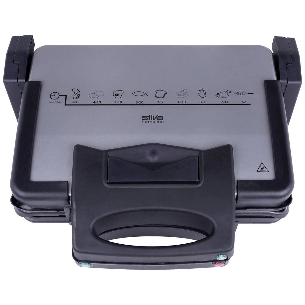 Silva Homeline KG 2180  kontakt roštilj premaz protiv lijepljenja  antracitna boja slika