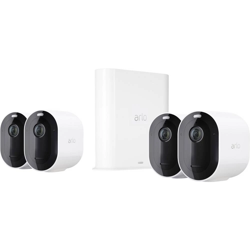 ARLO Arlo Pro 3 VMS4440P VMS4440P-100EUS WLAN IP-Set sigurnosne kamere Sa 4 kamere 2560 x 1440 piksel slika