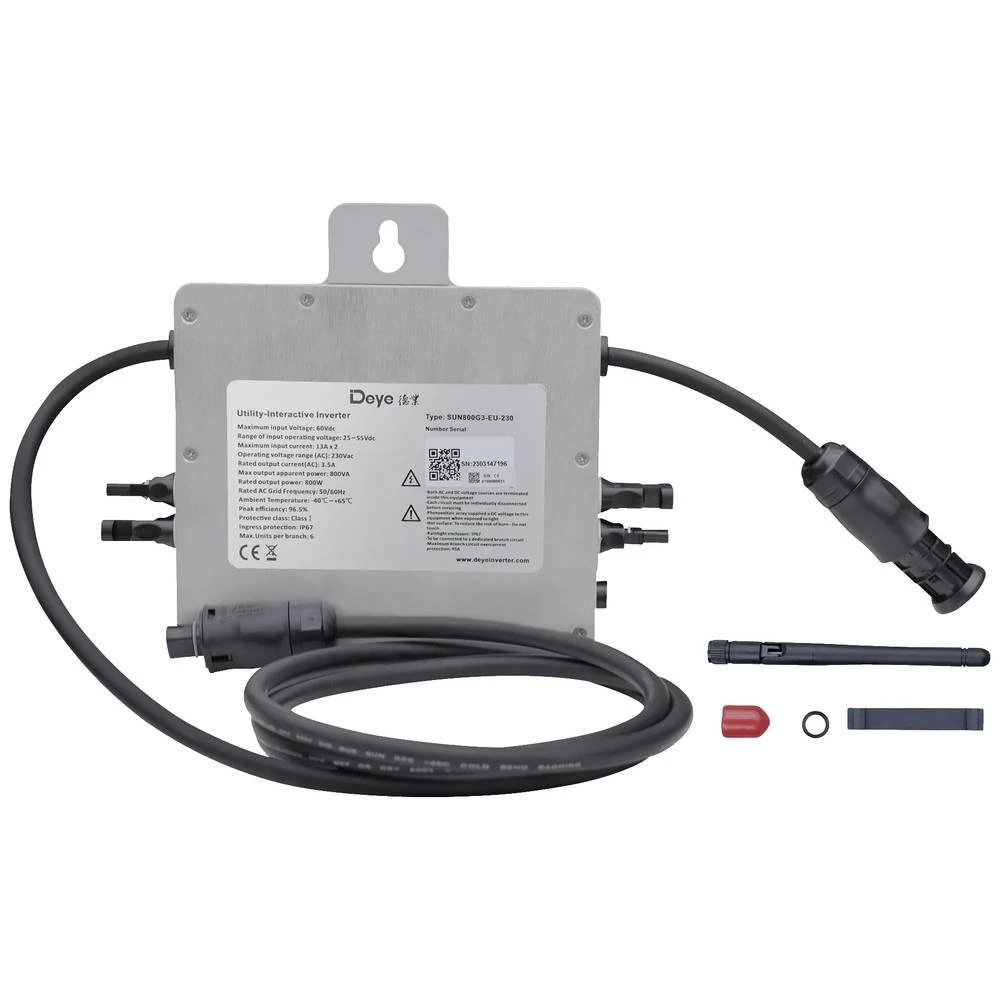 mrežni inverter  800 W 60 V - 230 V bez ventilatora slika