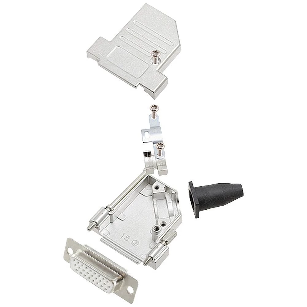 Višestruki ženski konektor D-SUB komplet 45 ° Broj polova: 26 Lemni kup encitech DTSL15-LJSRG-S-HDS26-W-K 1 ST slika