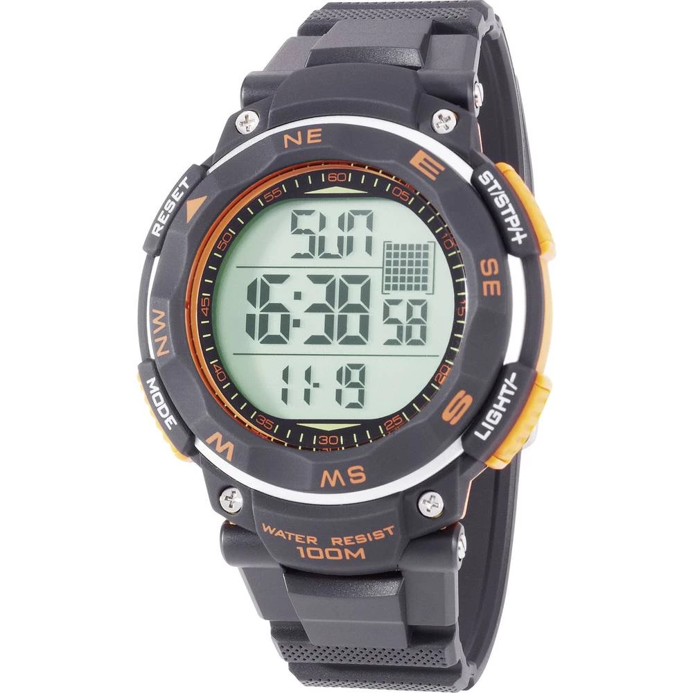 Digitalni ručni sat YP-11532-01 (Š x V) 51 mm x 16 mm crna boja, Renkforce slika