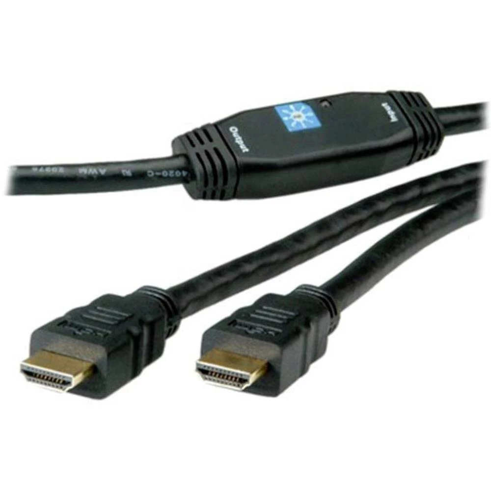 TECHly HDMI Priključni kabel [1x Muški konektor HDMI - 1x Muški konektor HDMI] 25 m Crna slika