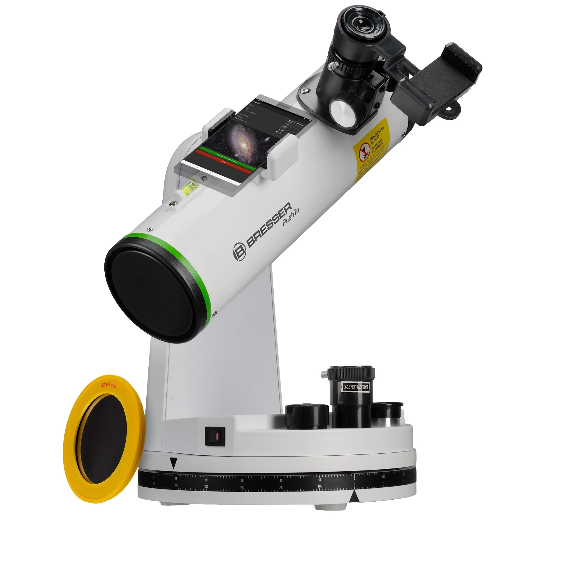 Pametni teleskop BRESSER PushTo NT-76/350 slika