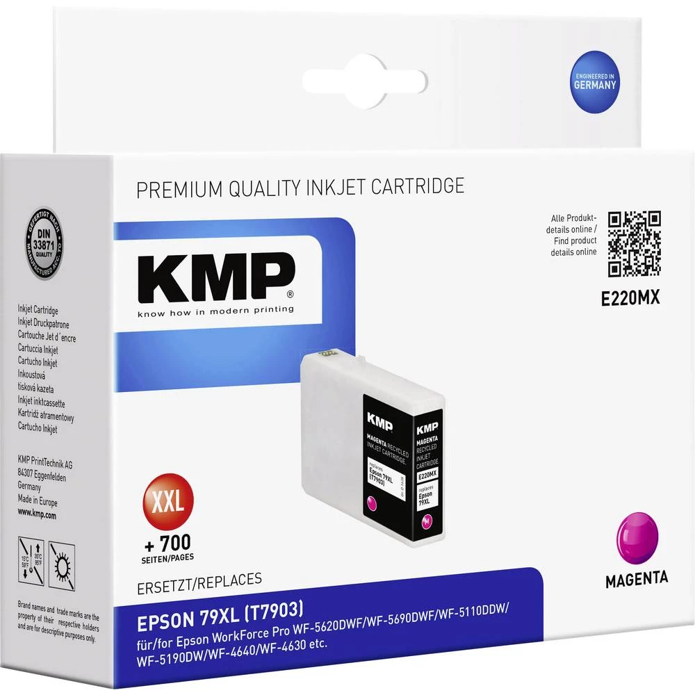 KMP Tinta Zamijena Epson 79XL, T7903 Kompatibilan Purpurno crven E220MX 1628,4006 slika