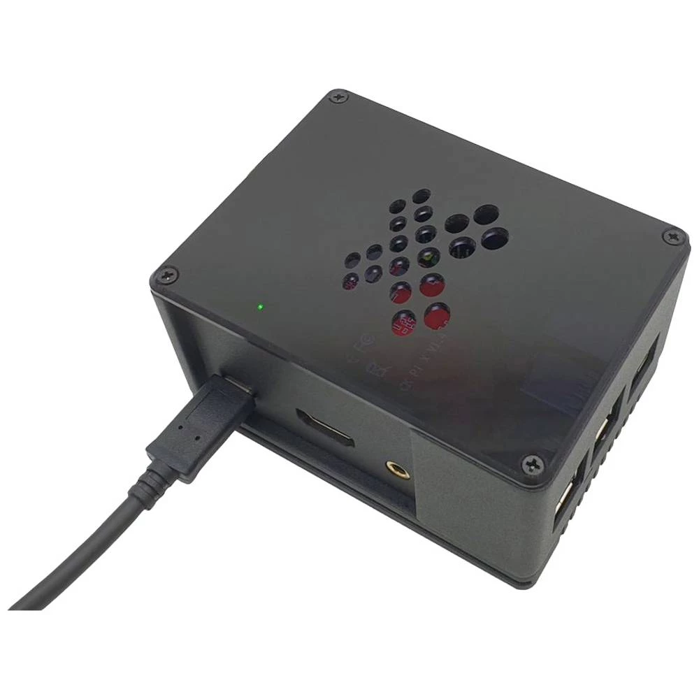 Rock Pi X - Allnet aluminijsko kućište ecoPI PRO X LP s hladnjakom, crno Radxa Rock_Eco-Pro_LP_X sbc kućište   crna slika