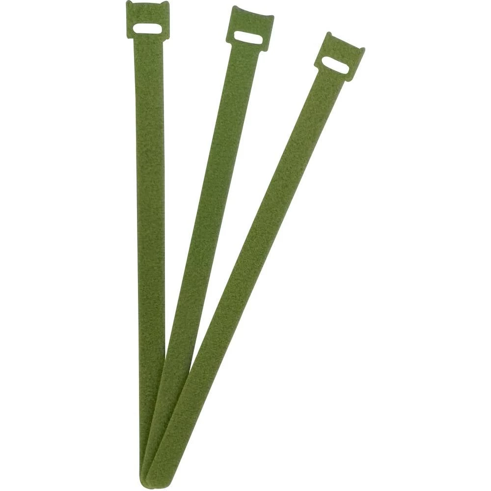 FASTECH® prianjajuća kabelska vezica za povezivanje grip i mekana vunena tkanina (D x Š) 250 mm x 13 mm zelena 100 kom. slika