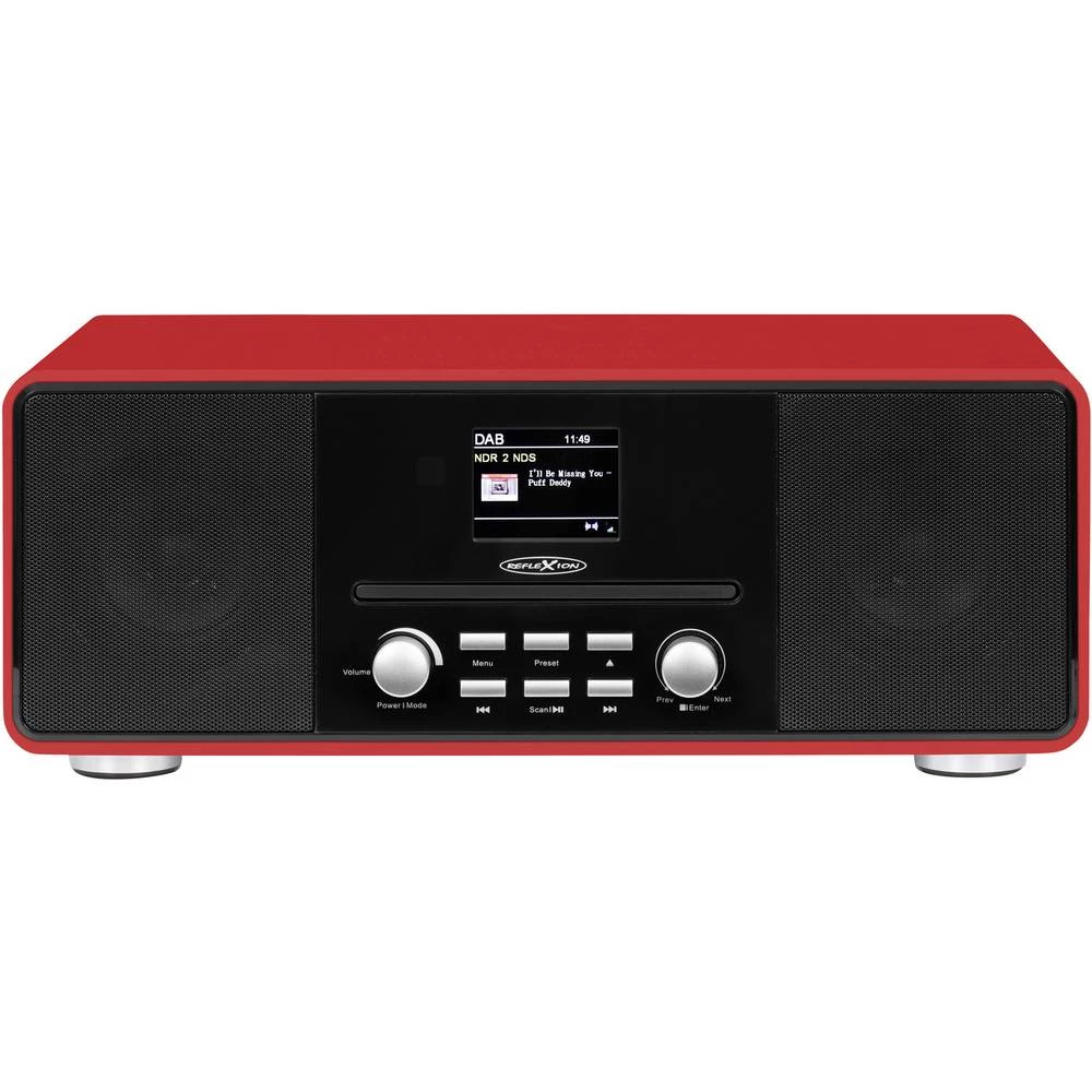 Reflexion N/A aux, DAB+, ukw, Bluetooth osjetljive tipke crvena slika