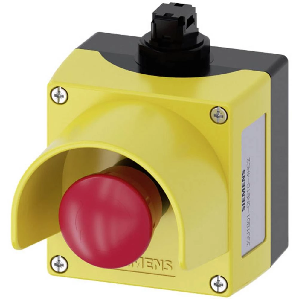Siemens 3SU1801-0NB10-4HC2 kućište za podnu montažu, sa štitom  1 tipka crvena  otpiranje okretanjem 1 St. slika