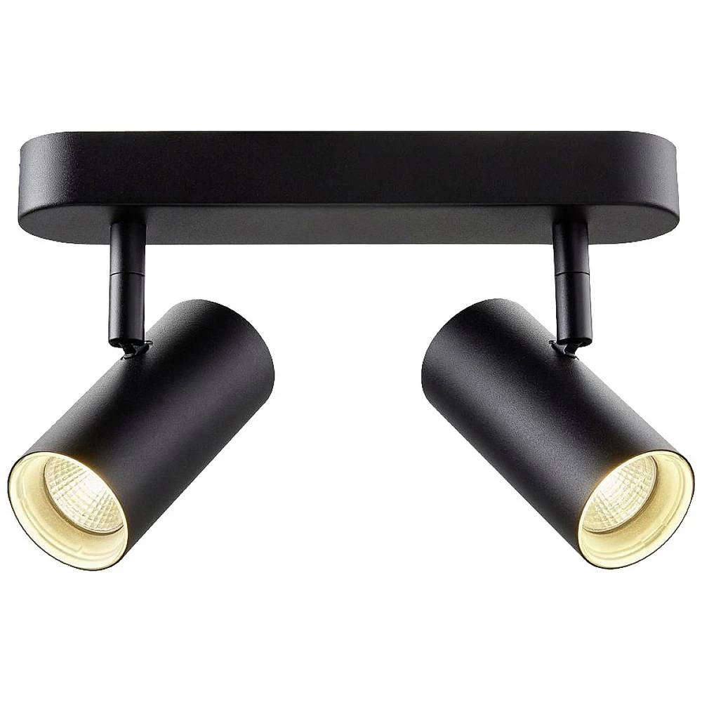 SLV NOBLO 1002973 LED stropna svjetiljka crna 16 W toplo bijela moguča zidna montaža slika