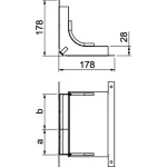 OBO Bettermann 7400621 luk (Š x V) 190.00 mm x 28.00 mm 1 St.