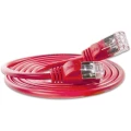 LAN (RJ45) Mreža Priključni kabel CAT 6 U/FTP 3 m Crvena Slim Wirewin slika