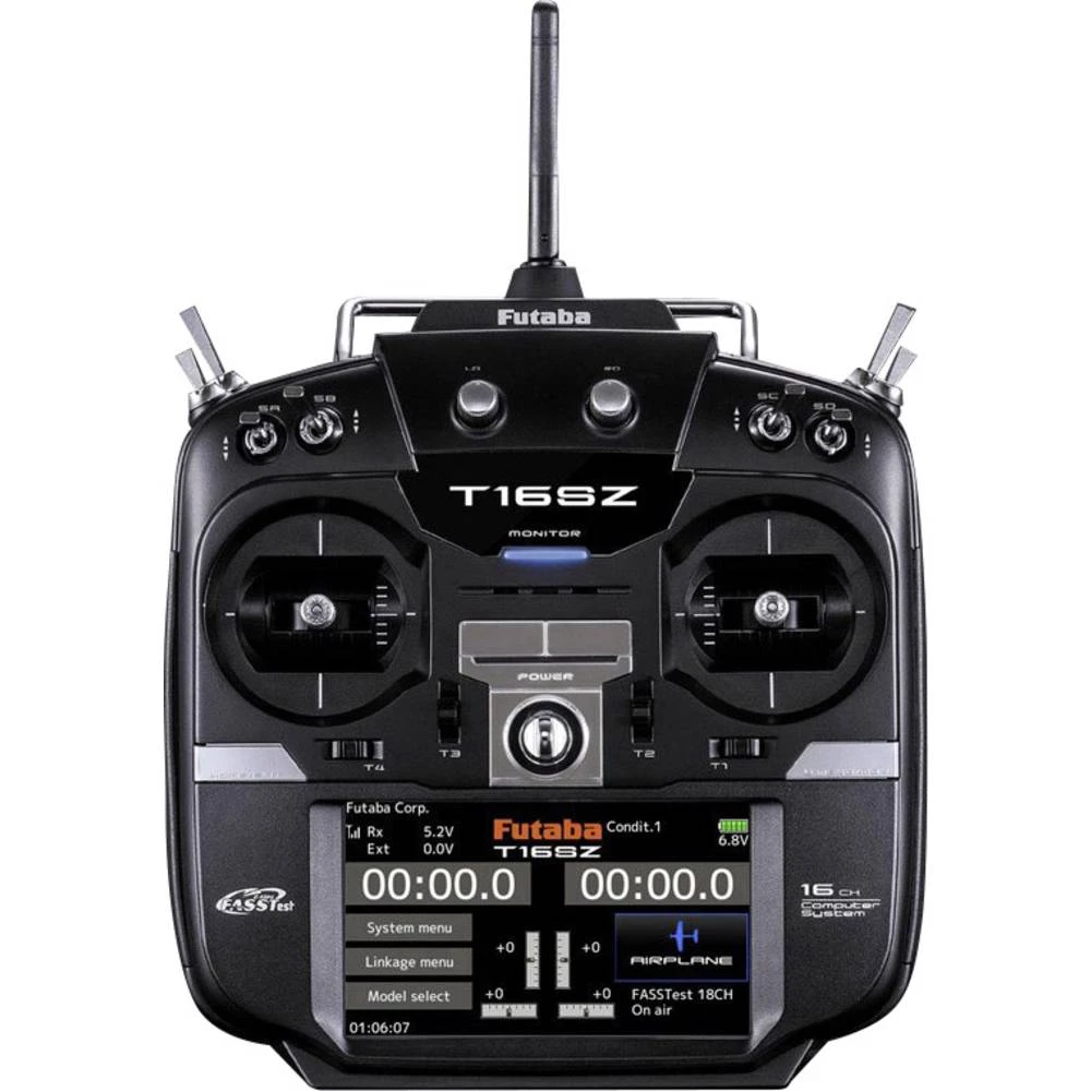 Futaba T16SZ Mode 1 Ručni daljinski upravljač 2,4 GHz Broj kanala: 16 Uklj. prijemnik slika