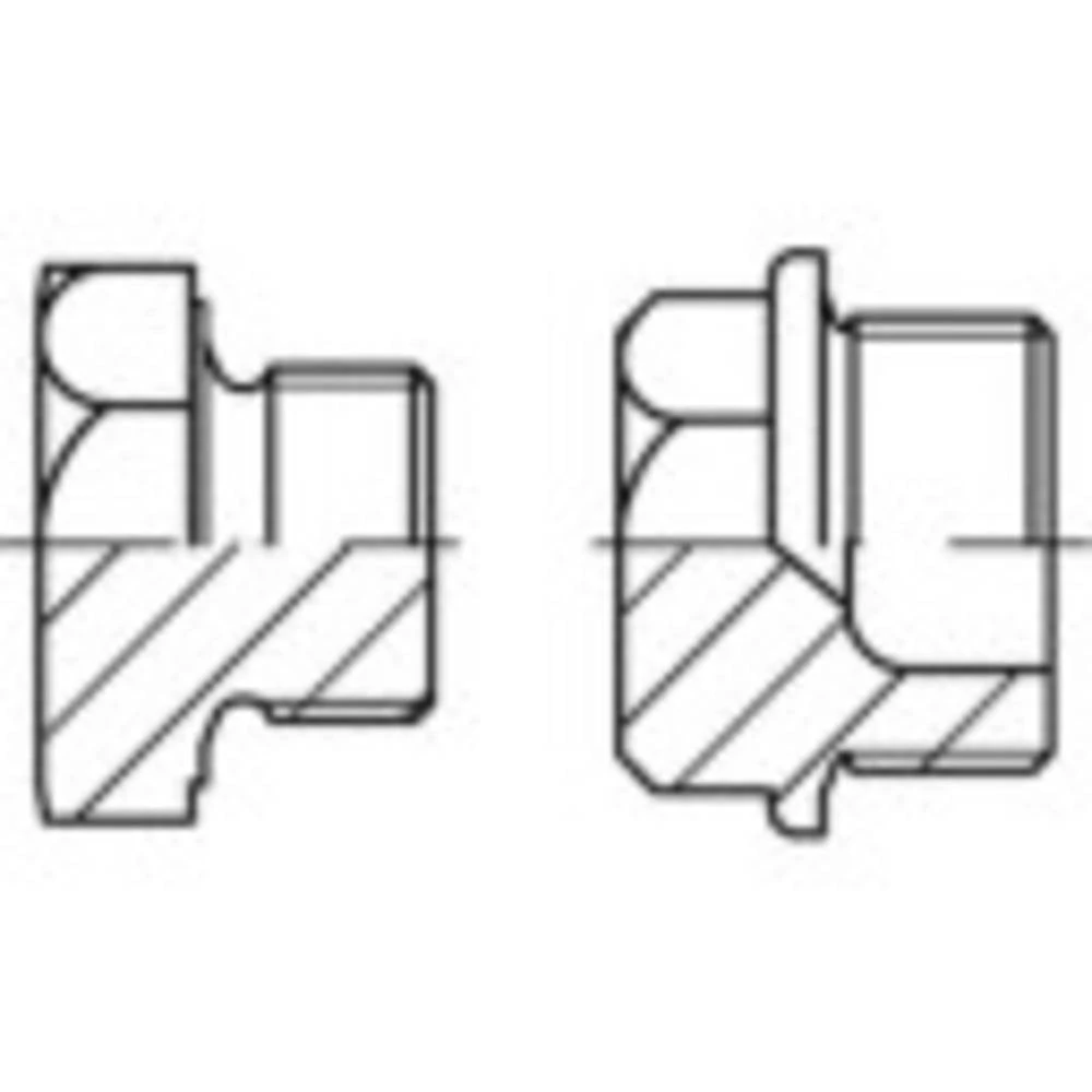 TOOLCRAFT  1067903 čep vijci M10  vanjski šesterokutni DIN 7604   nehrđajući čelik A4 10 St. slika